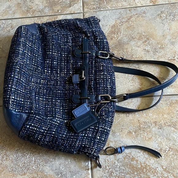 Coach Chelsea Emerson tweed satchel - Picture 6 of 9